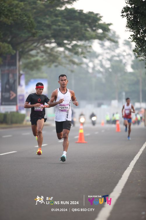 Race photo from BAF LIONS RUN 2024