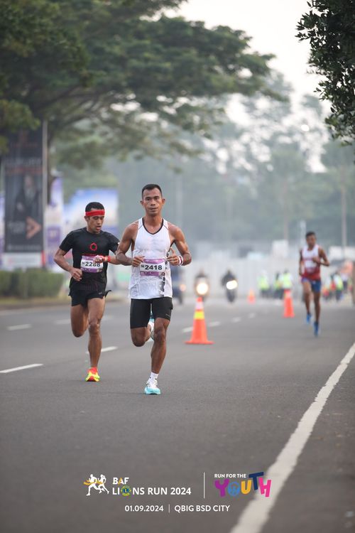 Race photo from BAF LIONS RUN 2024
