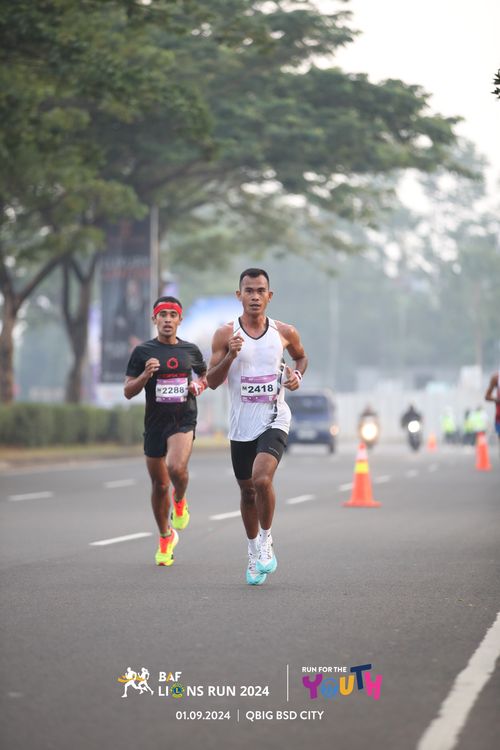 Race photo from BAF LIONS RUN 2024