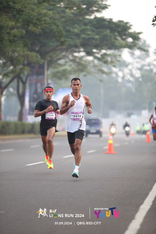 Race photo from BAF LIONS RUN 2024