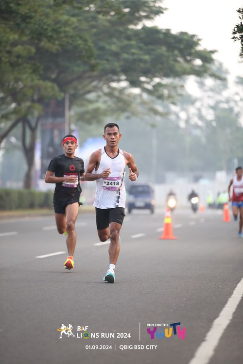 Race photo from BAF LIONS RUN 2024