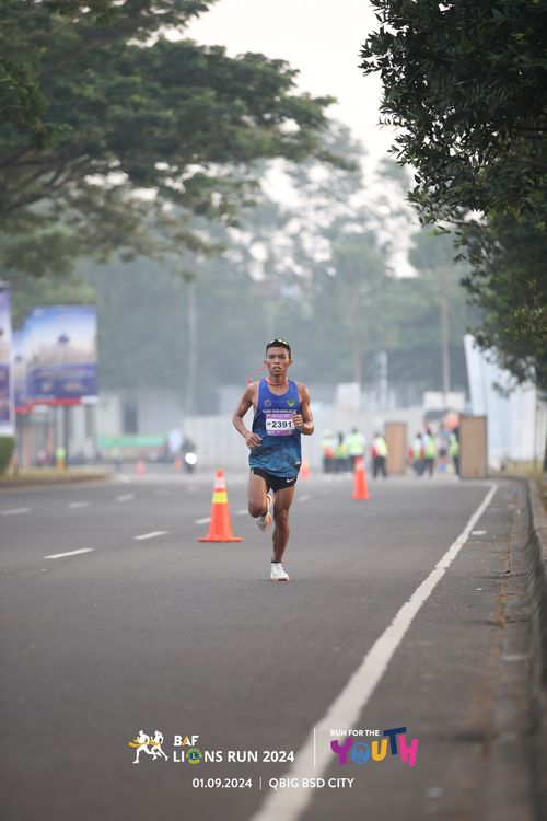 Race photo from BAF LIONS RUN 2024