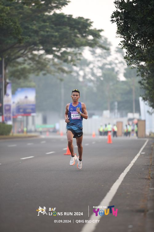 Race photo from BAF LIONS RUN 2024