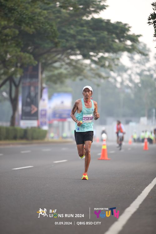 Race photo from BAF LIONS RUN 2024