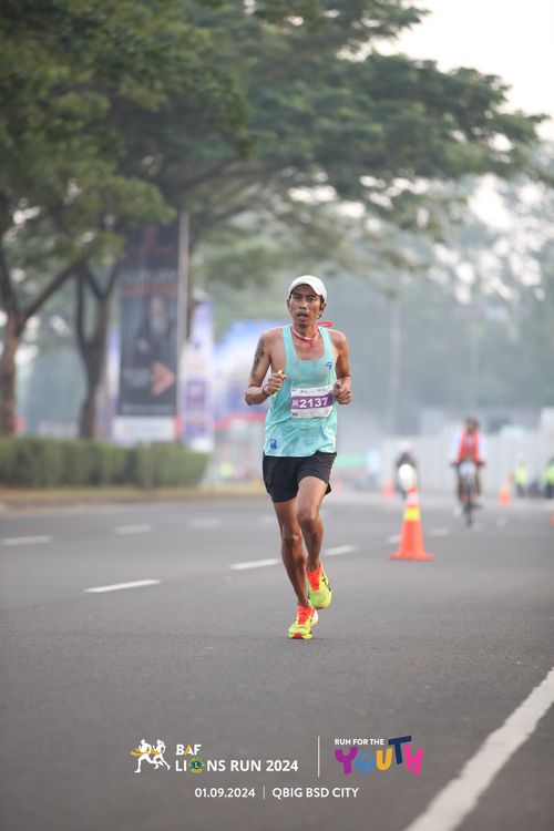 Race photo from BAF LIONS RUN 2024