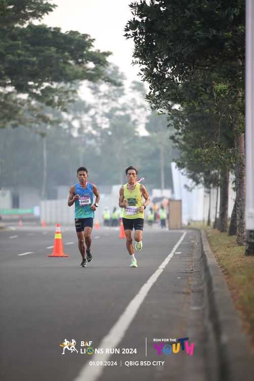 Race photo from BAF LIONS RUN 2024