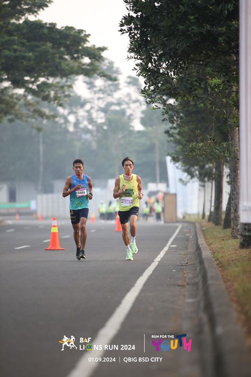 Race photo from BAF LIONS RUN 2024