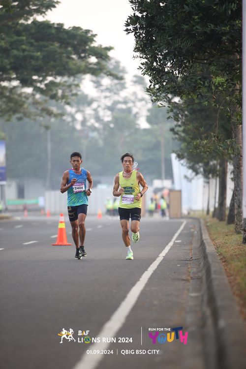 Race photo from BAF LIONS RUN 2024
