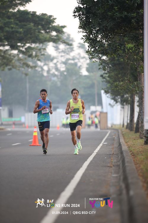 Race photo from BAF LIONS RUN 2024