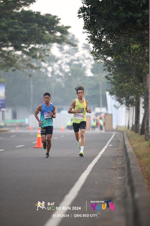 Race photo from BAF LIONS RUN 2024