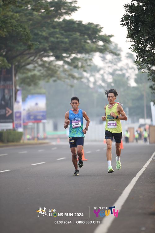 Race photo from BAF LIONS RUN 2024