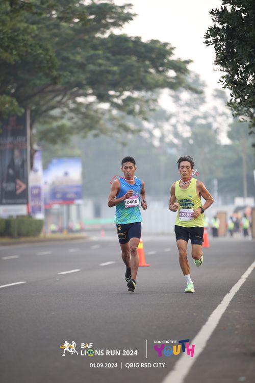 Race photo from BAF LIONS RUN 2024
