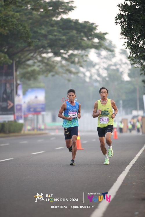 Race photo from BAF LIONS RUN 2024