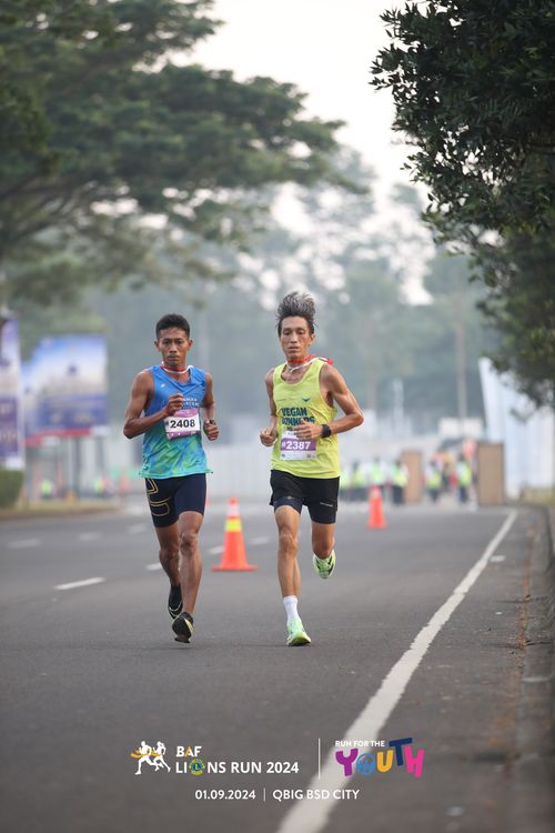 Race photo from BAF LIONS RUN 2024