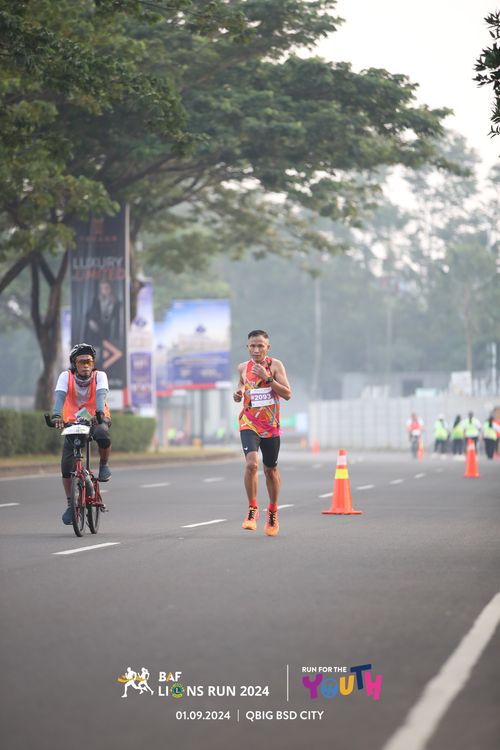 Race photo from BAF LIONS RUN 2024