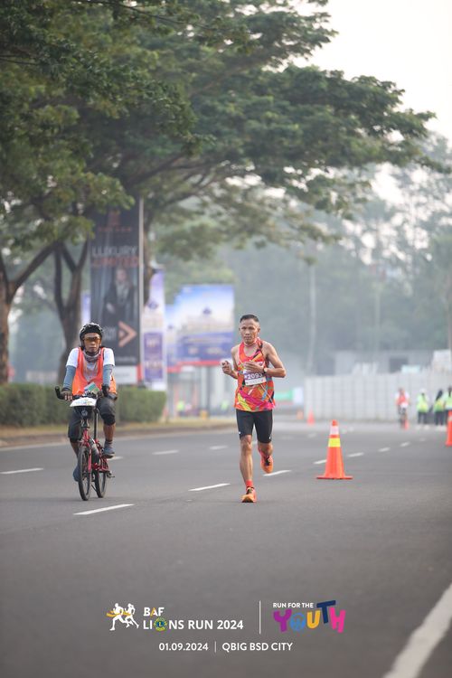 Race photo from BAF LIONS RUN 2024