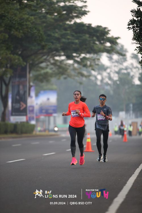 Race photo from BAF LIONS RUN 2024
