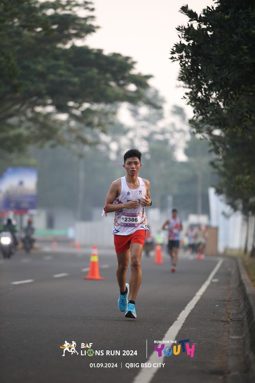 Race photo from BAF LIONS RUN 2024