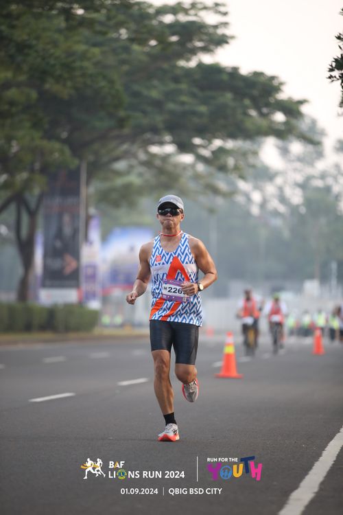 Race photo from BAF LIONS RUN 2024