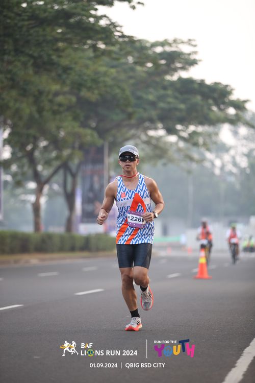 Race photo from BAF LIONS RUN 2024