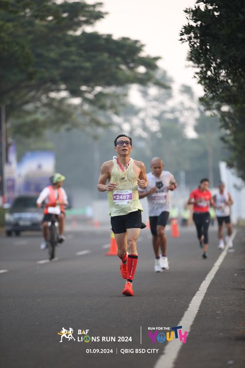 Race photo from BAF LIONS RUN 2024