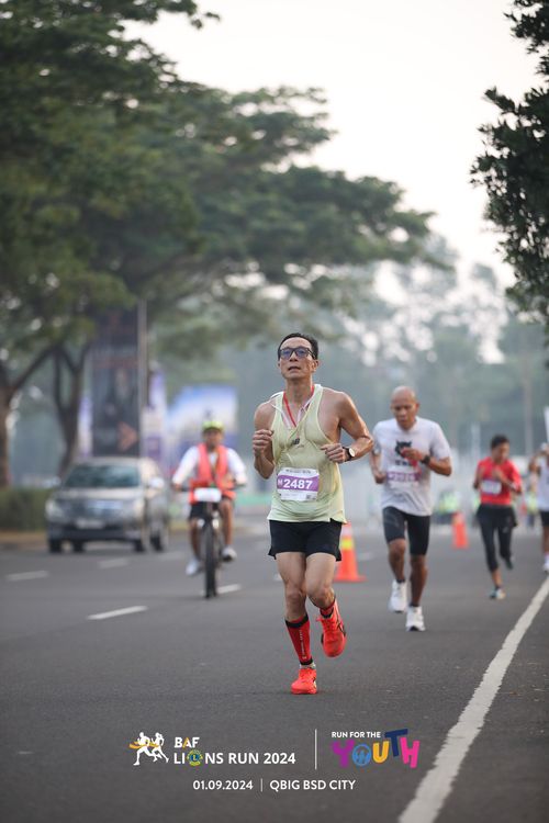Race photo from BAF LIONS RUN 2024