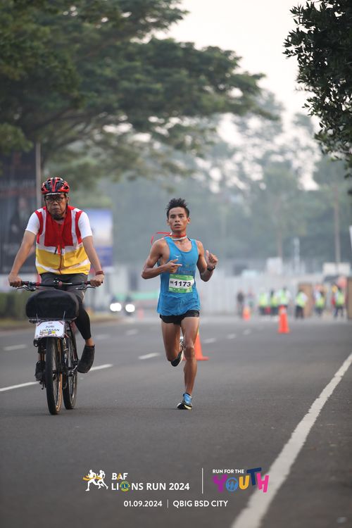 Race photo from BAF LIONS RUN 2024