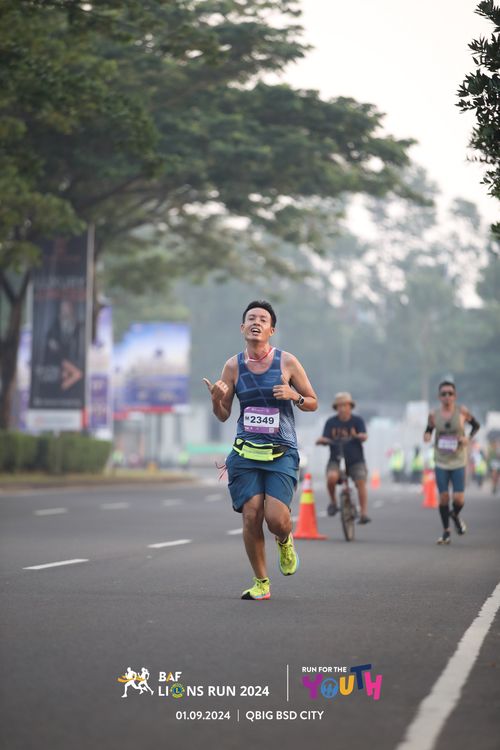Race photo from BAF LIONS RUN 2024