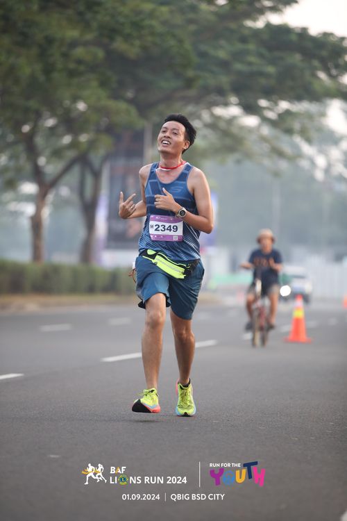 Race photo from BAF LIONS RUN 2024