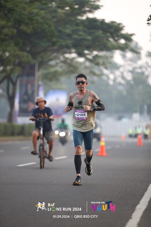 Race photo from BAF LIONS RUN 2024