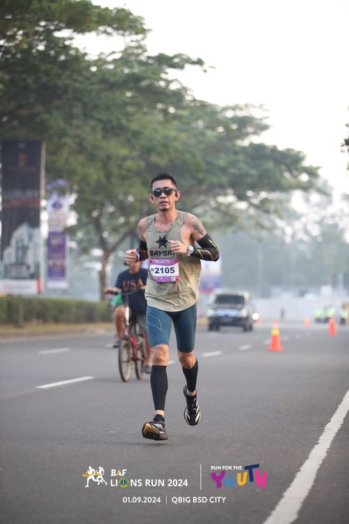 Race photo from BAF LIONS RUN 2024