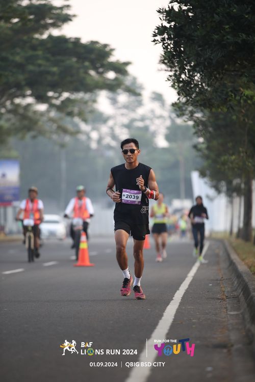 Race photo from BAF LIONS RUN 2024