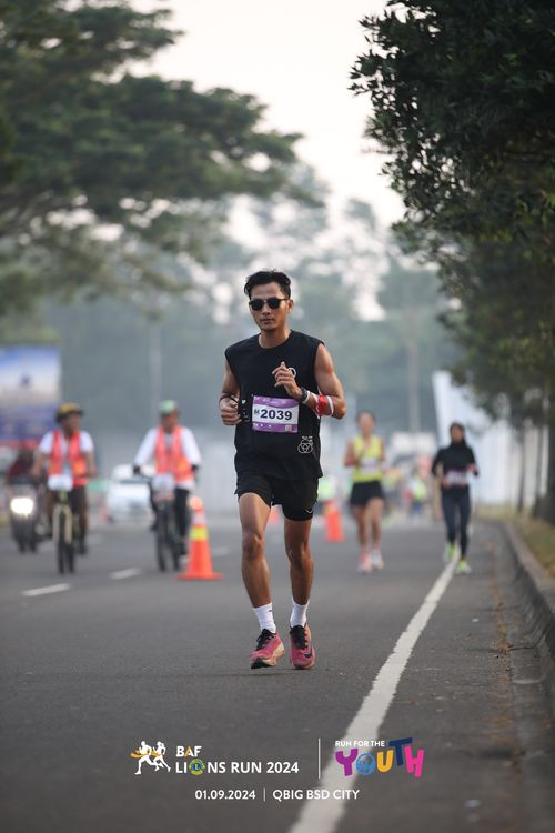 Race photo from BAF LIONS RUN 2024