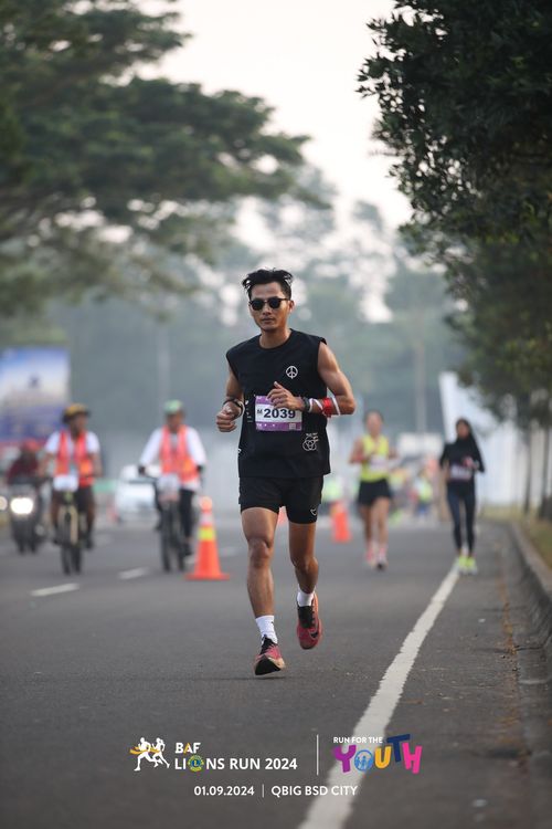 Race photo from BAF LIONS RUN 2024