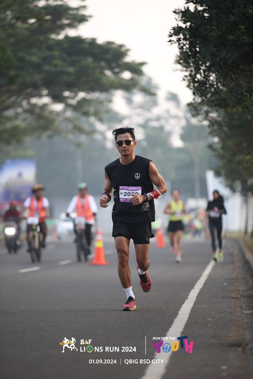Race photo from BAF LIONS RUN 2024