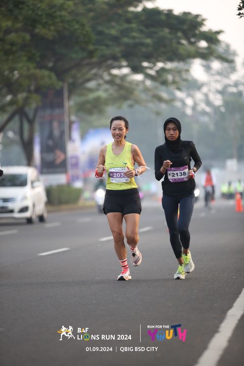 Race photo from BAF LIONS RUN 2024