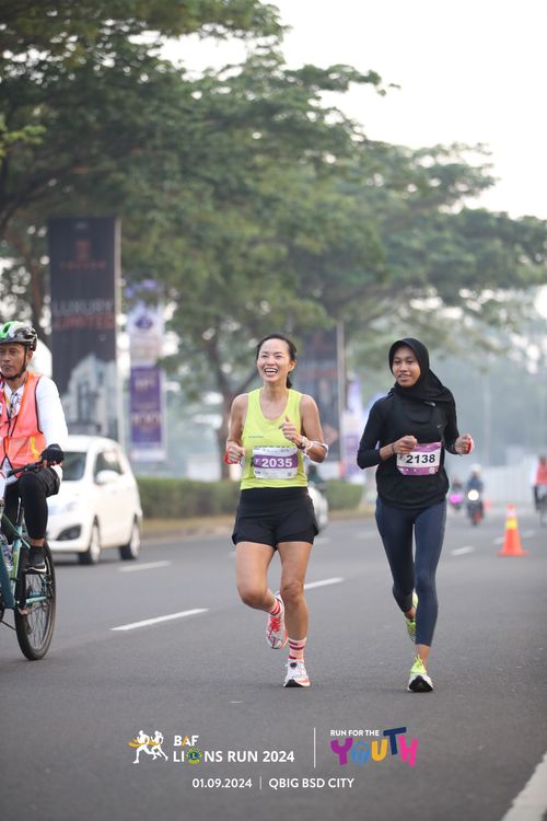 Race photo from BAF LIONS RUN 2024