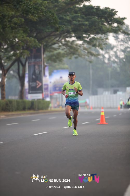 Race photo from BAF LIONS RUN 2024