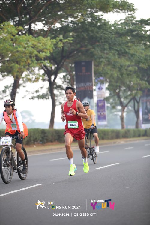 Race photo from BAF LIONS RUN 2024