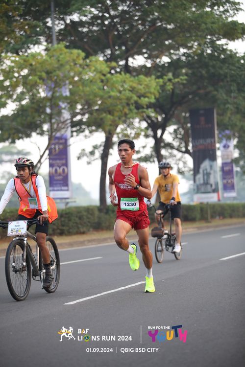Race photo from BAF LIONS RUN 2024