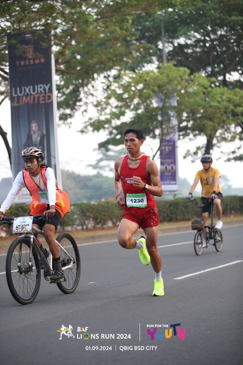 Race photo from BAF LIONS RUN 2024