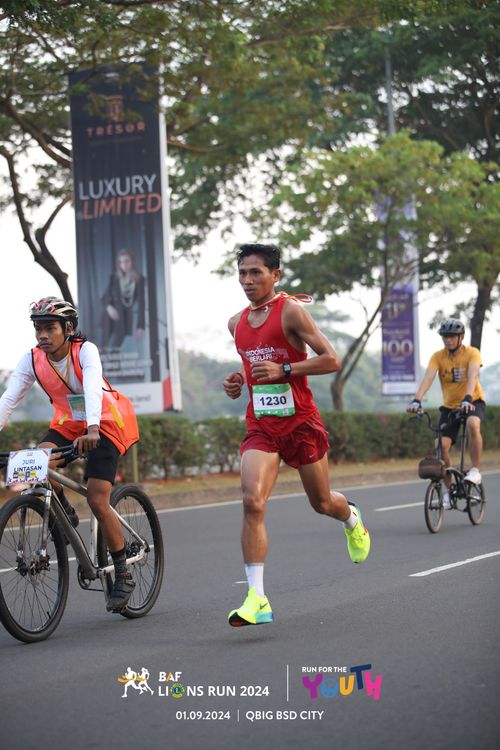 Race photo from BAF LIONS RUN 2024