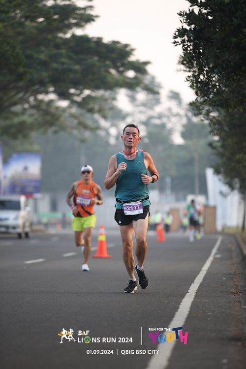 Race photo from BAF LIONS RUN 2024