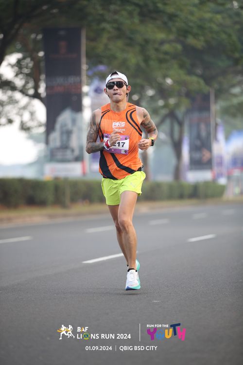 Race photo from BAF LIONS RUN 2024