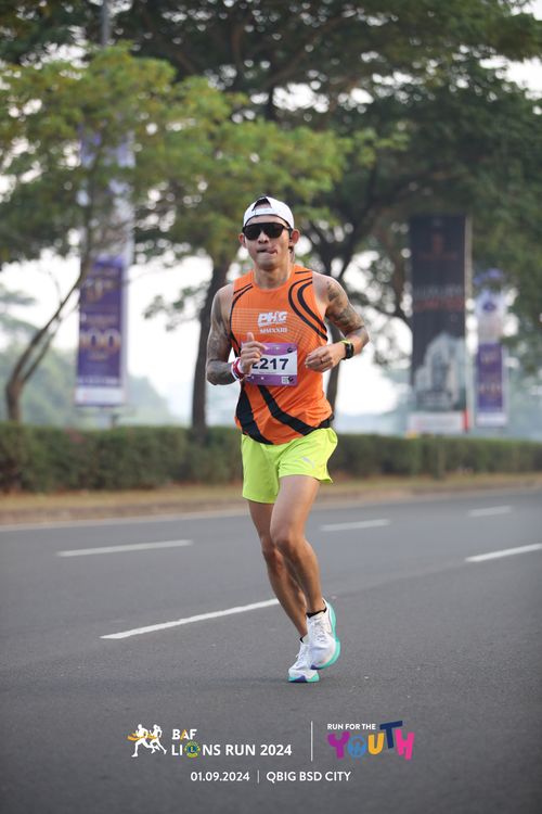 Race photo from BAF LIONS RUN 2024