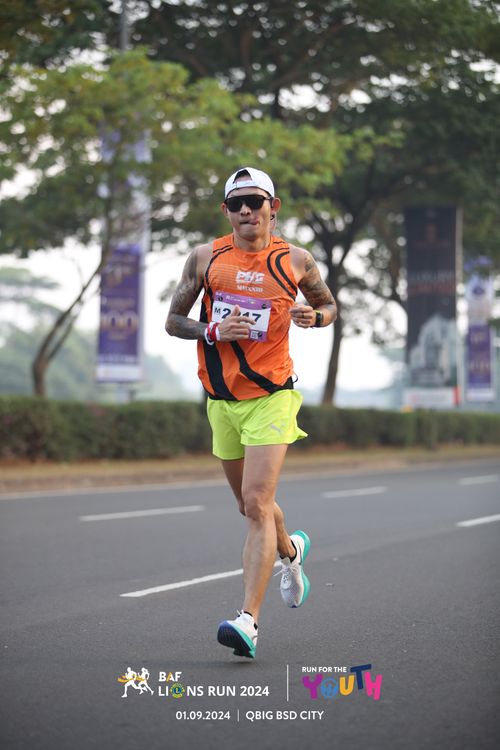 Race photo from BAF LIONS RUN 2024