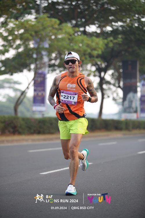 Race photo from BAF LIONS RUN 2024