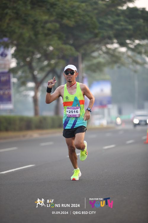 Race photo from BAF LIONS RUN 2024