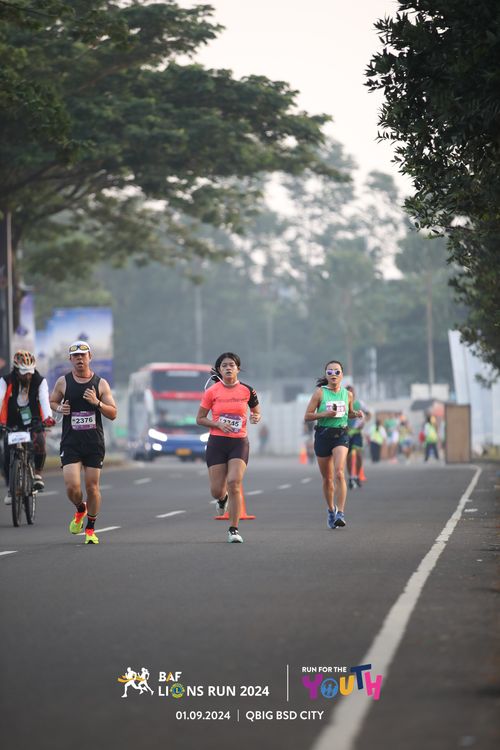 Race photo from BAF LIONS RUN 2024