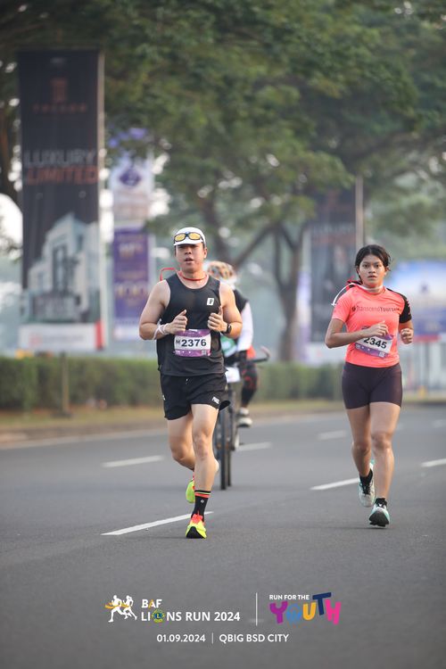 Race photo from BAF LIONS RUN 2024